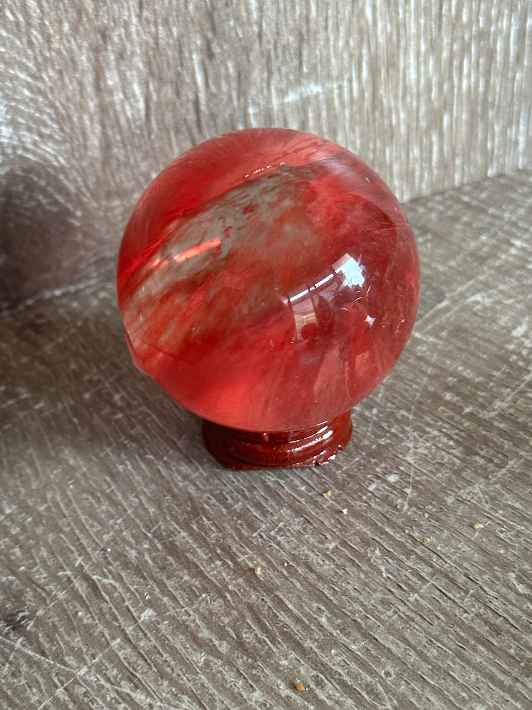 Red Smelt Quartz Sphere SP2
