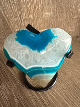 Load image into Gallery viewer, Blue Agate heart H2
