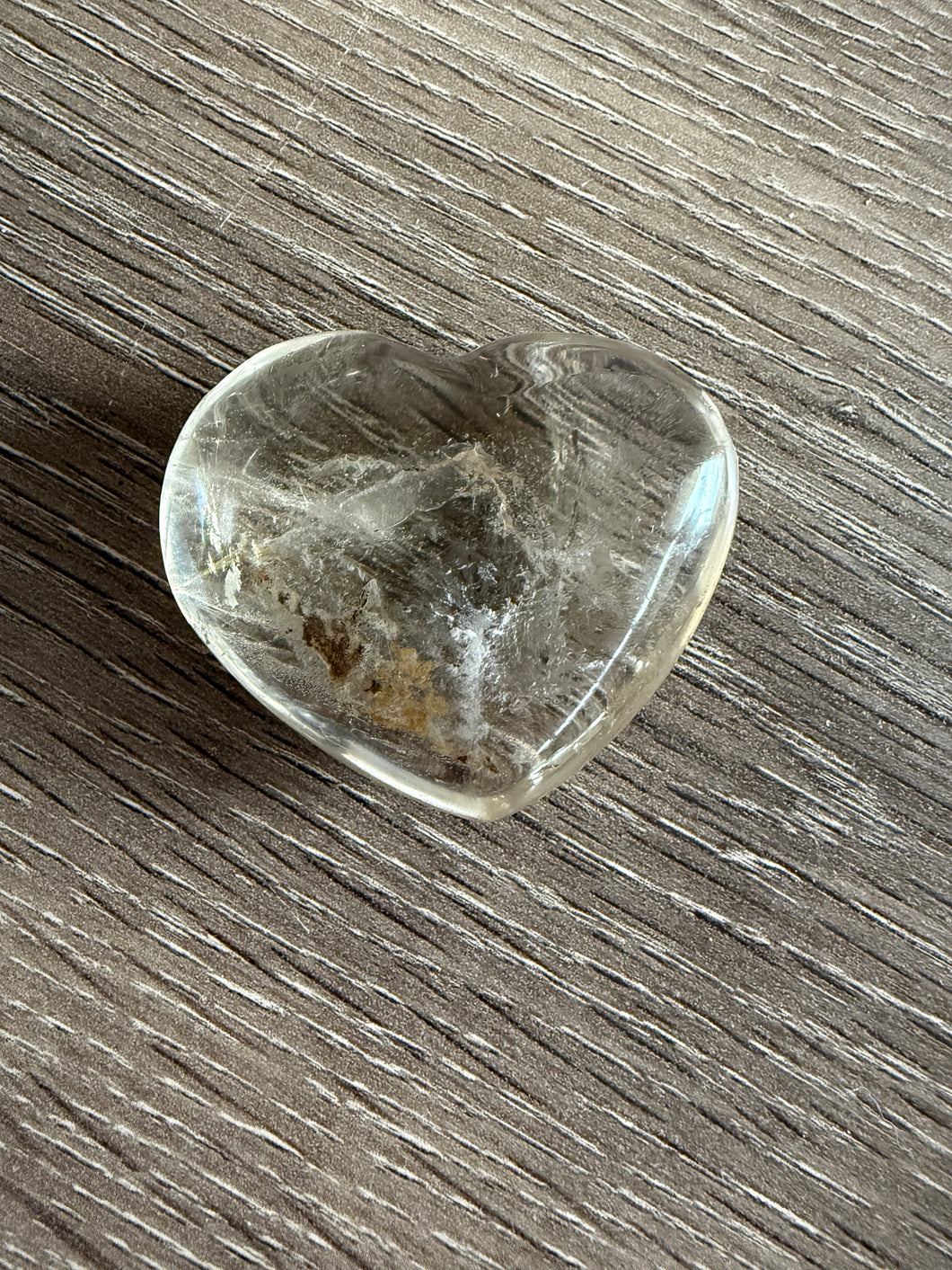 Smokey Quartz heart H8