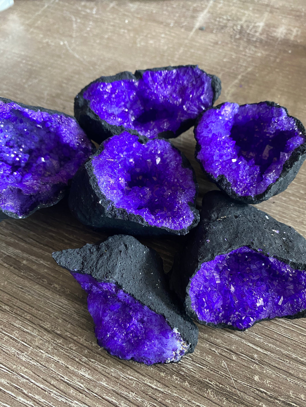 Purple sugar Quartz geode